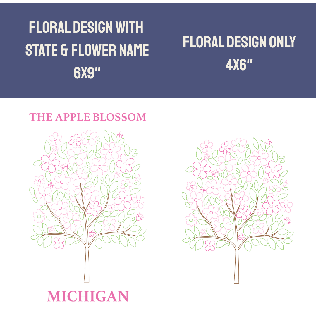Michigan Apple Blossom - State Flower Collection