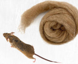 Mouse Carded Corriedale Felting Wool