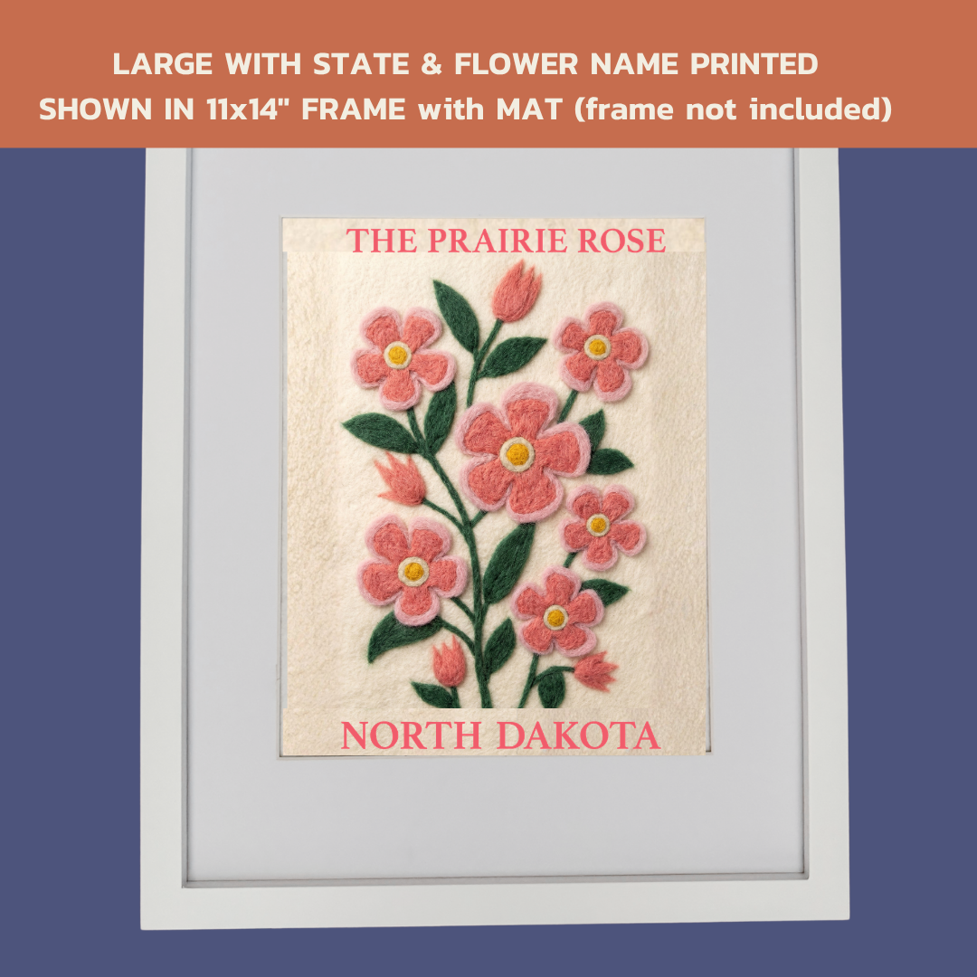 North Dakota Prairie Rose - State Flower Collection