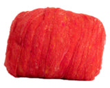 Orange Sherbet Felting Fleece (Heathered Wool)