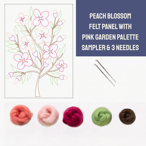 Peach Blossom - Felted Art