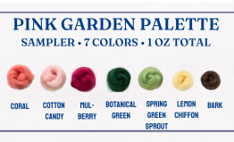 Pink Gardens Wool Sampler Palette
