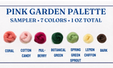 Pink Gardens Wool Sampler Palette