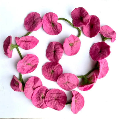 Felt Flower Vine Garland  - 4 Colors Available!