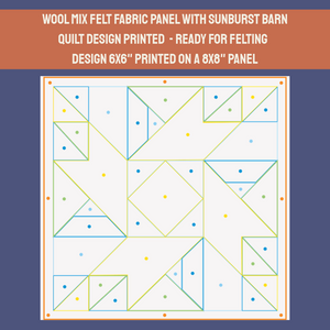 Prairie Star Barn Quilt - Panel Only