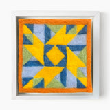 Prairie Star Barn Quilt - Felted Quilt Square