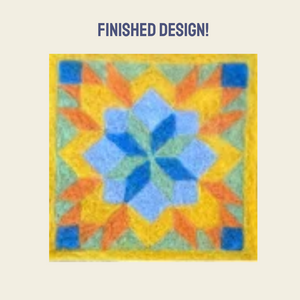 Compass Star Barn Quilt - Panel Only