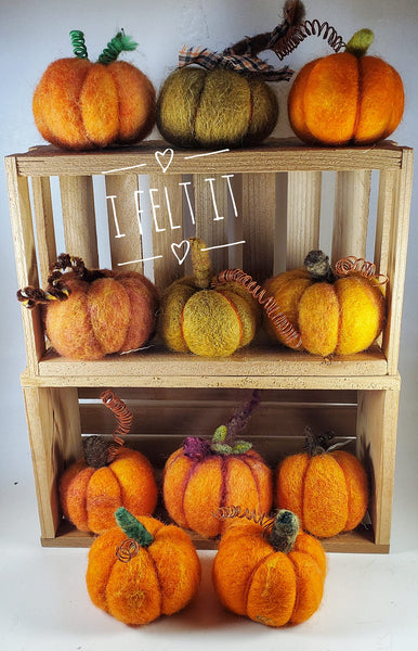 Create Felted Pumpkins for Fall | Thursday October 26