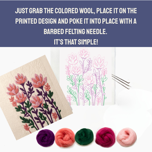 Rhododendron- Felted Art