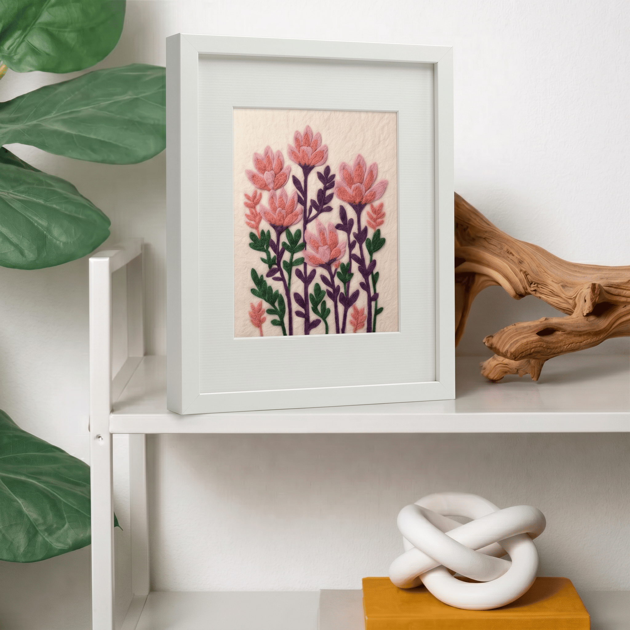 Rhododendron- Felted Art