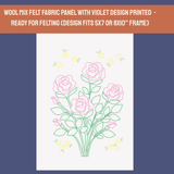 Rose Needle Felting Panel