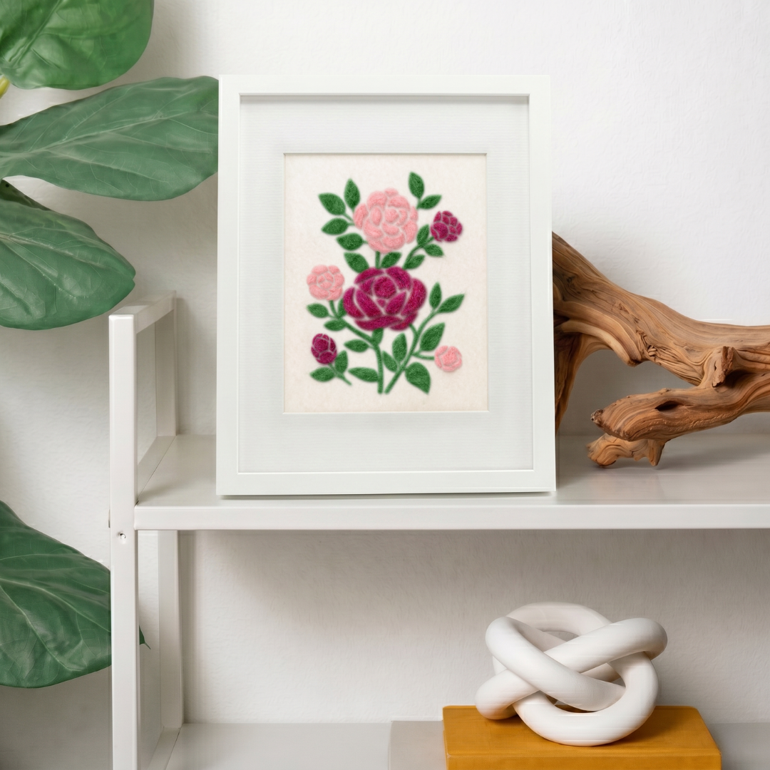 Camellia - Felted Art
