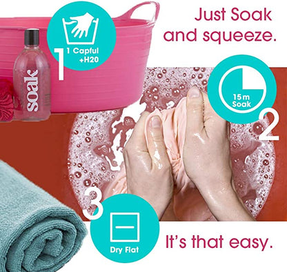 Soak Laundry Soap – No Rinse, Plant Derived Hand Wash Detergent - 75+ Washes