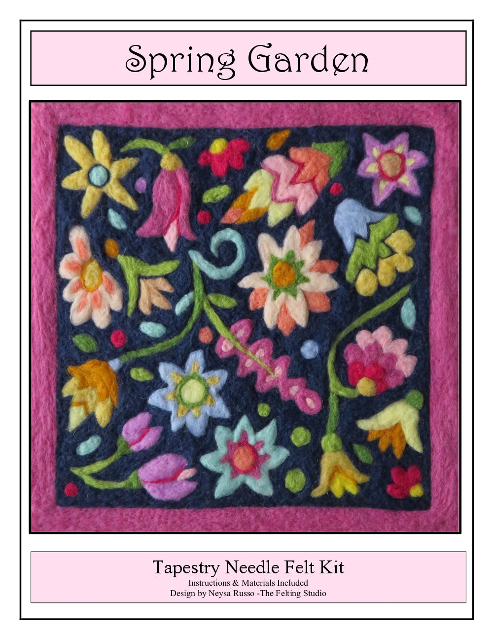 Spring Garden Tapestry Needle Felting Kit