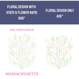 Massachusetts Mayflower- State Flower Collection