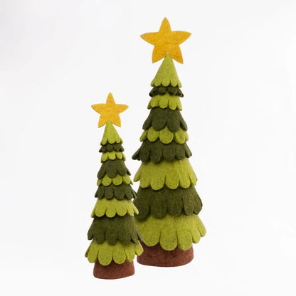 🎀 Sale! Green Holiday Felt Tree -Tabletop Decor or Tree Topper