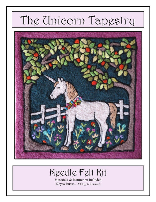 Unicorn Folk Art Tapestry Needle Felting Kit