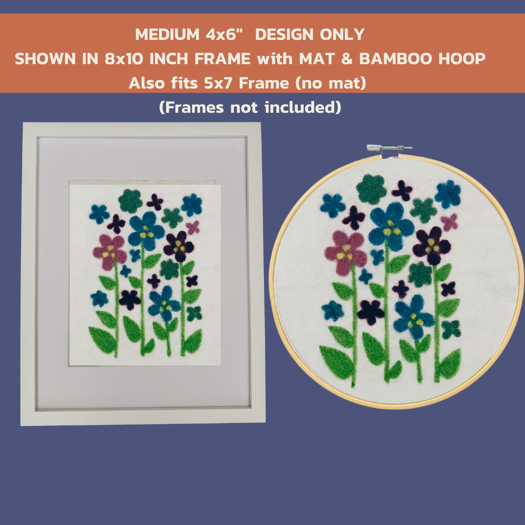 Wood Violet - Felted Art