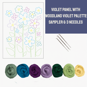 Wood Violet - Felted Art
