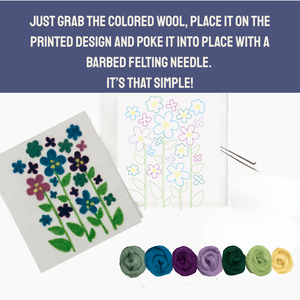 Wood Violet - Felted Art