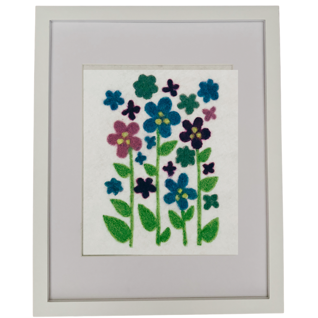 Wood Violet - Felted Art