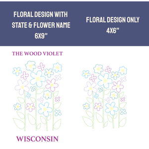 Wisconsin Wood Violet - State Flower Collection