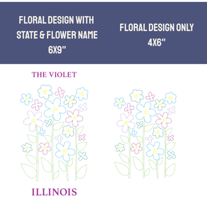 Illinois Wood Violet - State Flower Collection