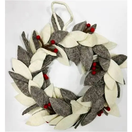 Holiday Wreaths with Holly Berries