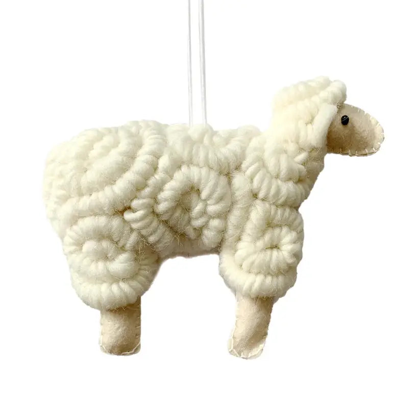 Wooly Sheep Ornament - 3 colors to choose from