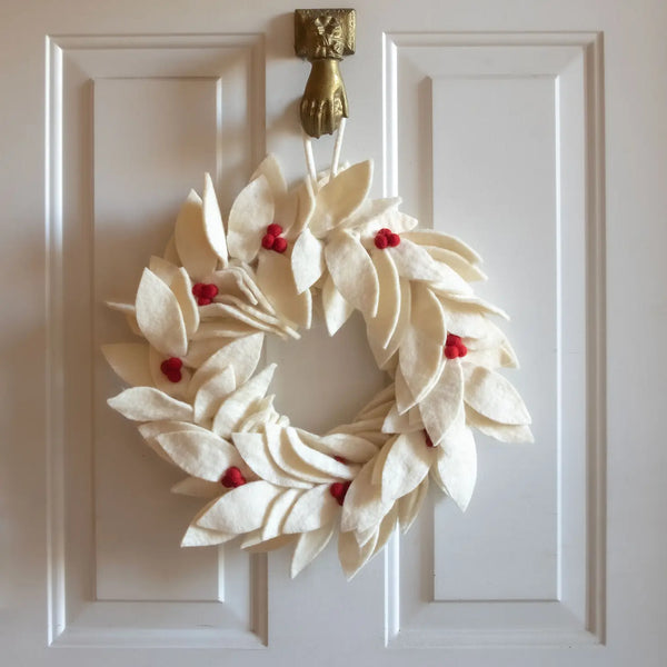 Holiday Wreaths with Holly Berries