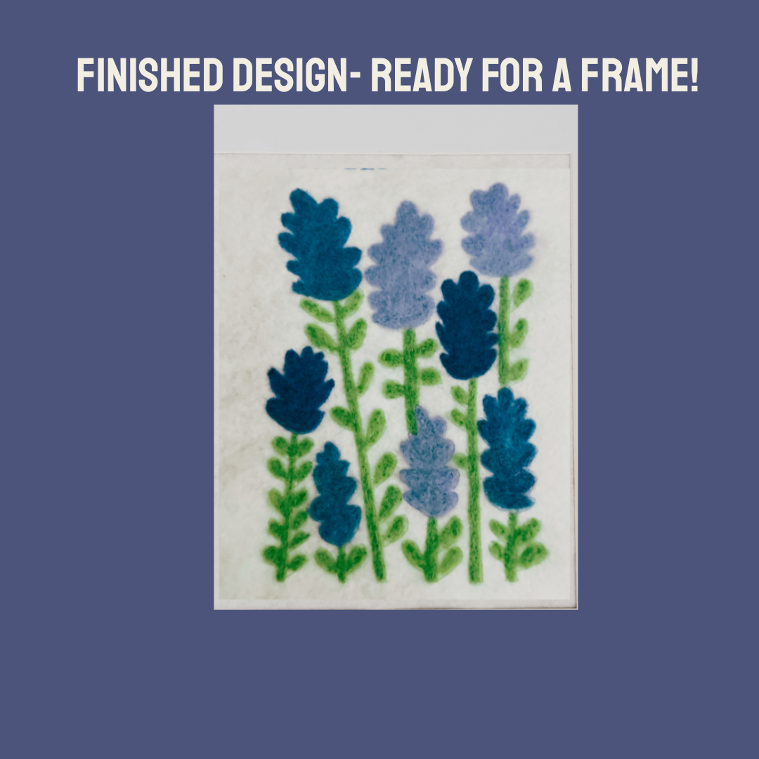 Bluebonnet Design- Needle Felting Panel