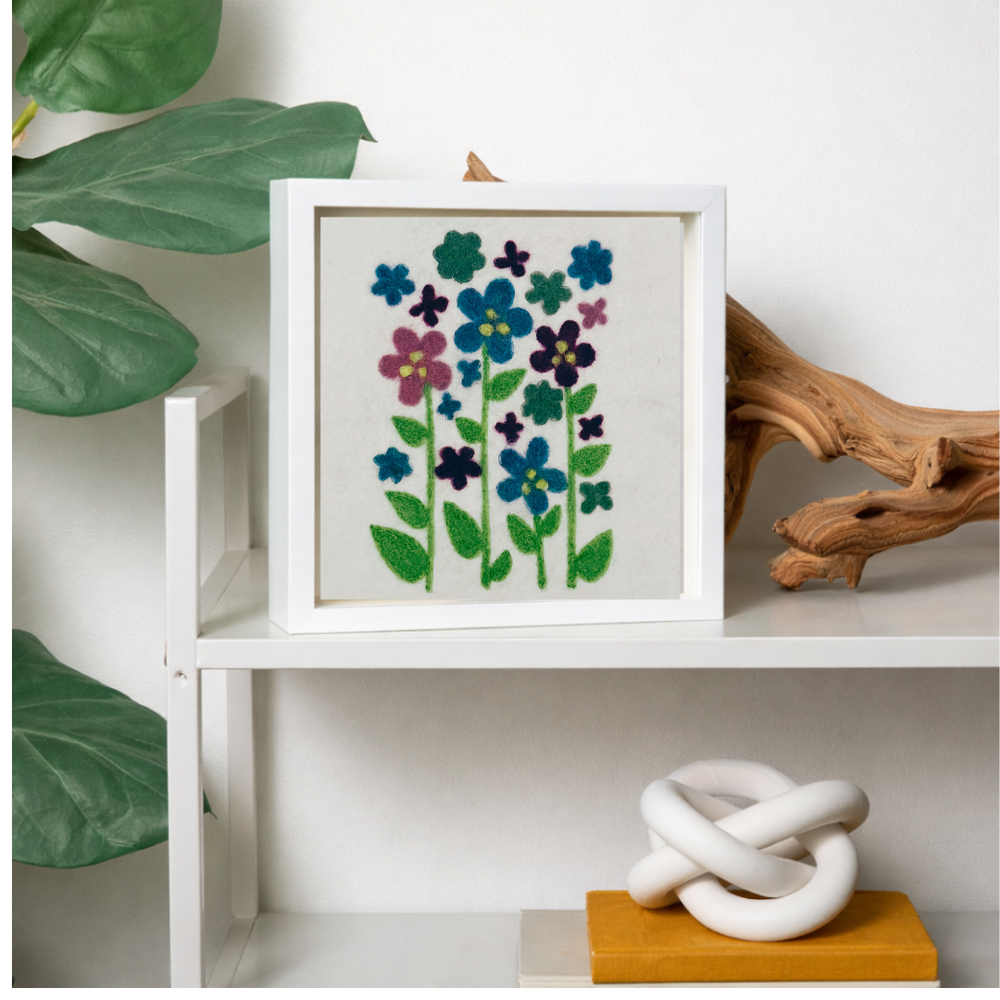 Wood Violet - Felted Art