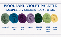 Woodland Violet Wool Sampler Palette