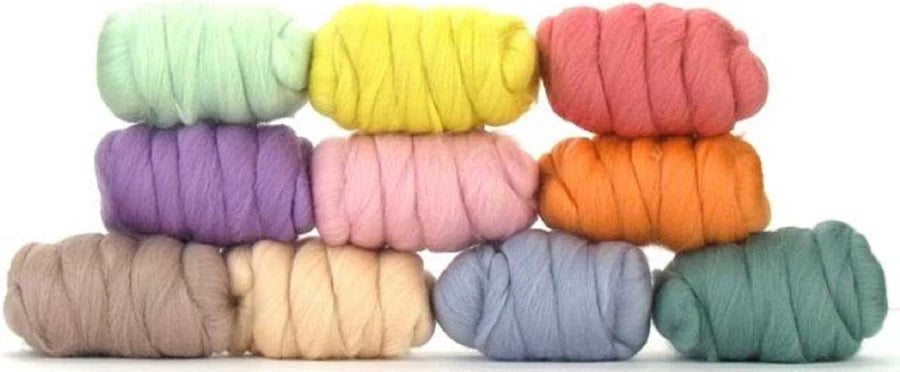 Coordinated Wool Sampler - Pastel Botanicals