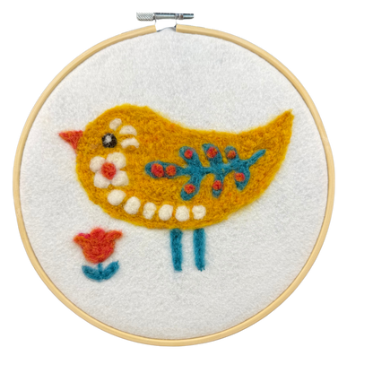 Folk Bird Needle Felting Kit