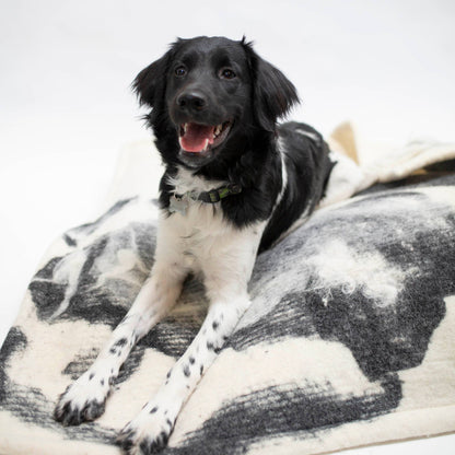 Beautiful Felted Wool Dog Mat from JG Switzer Heritage Collection