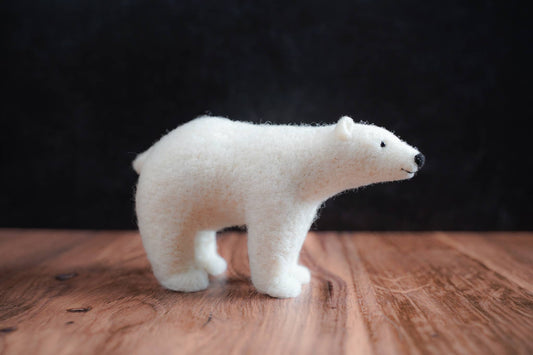 Polar Bear Needle Felting Kit