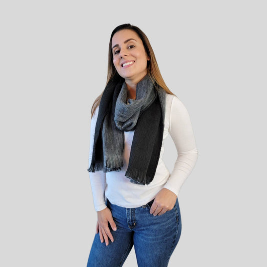 Kate - Reversible Alpaca Wool Scarf