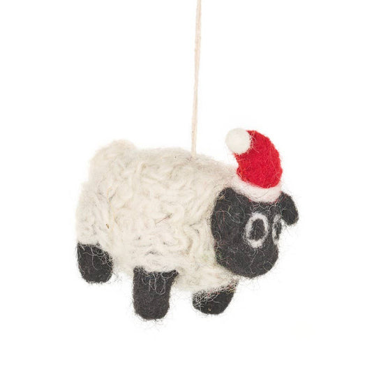 Handmade Felt Christmas Black Sheep Tree