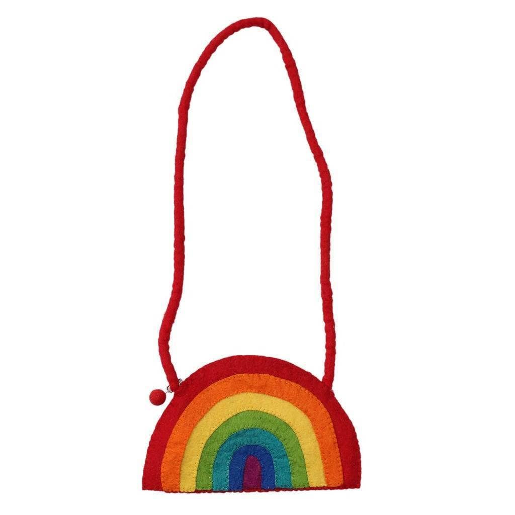 Kids' Rainbow Felt Crossbody Bag