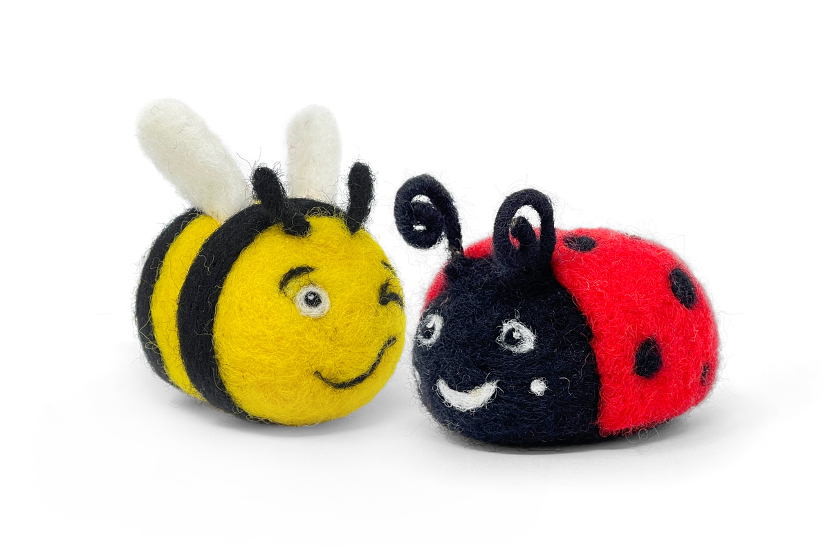 Beastie Buddies Bee & Lady Bug Needle Felting Craft Kit