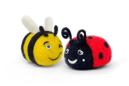 Beastie Buddies Bee & Lady Bug Needle Felting Craft Kit