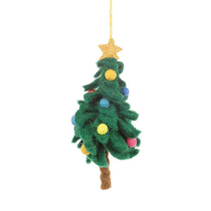 Handmade Felt Colorful Christmas Tree Ornament