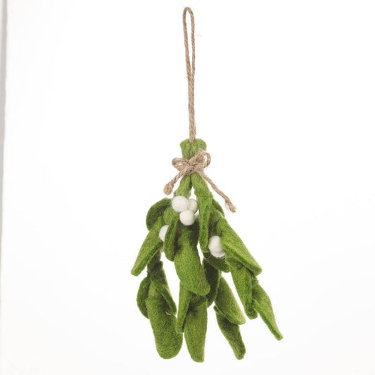 Handmade Felt Mistletoe Sprig