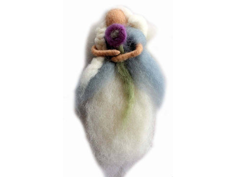 Handcrafted Felt Grey Forest Angel