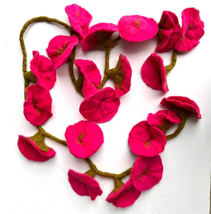 Felt Flower Vine Garland  - 4 Colors Available!