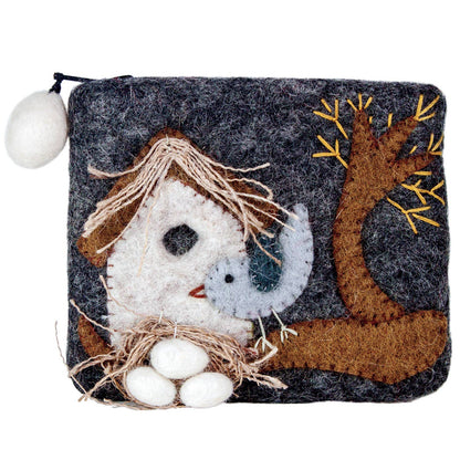 Nesting Bird Coin Purse