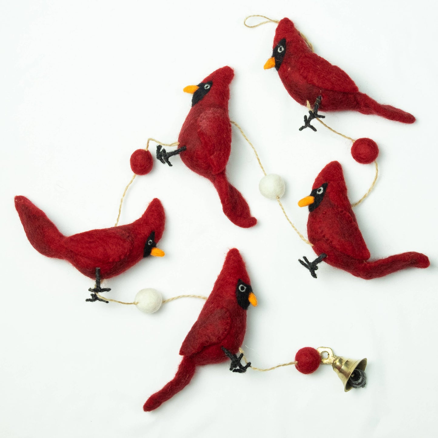 Red Cardinal Felt Garland