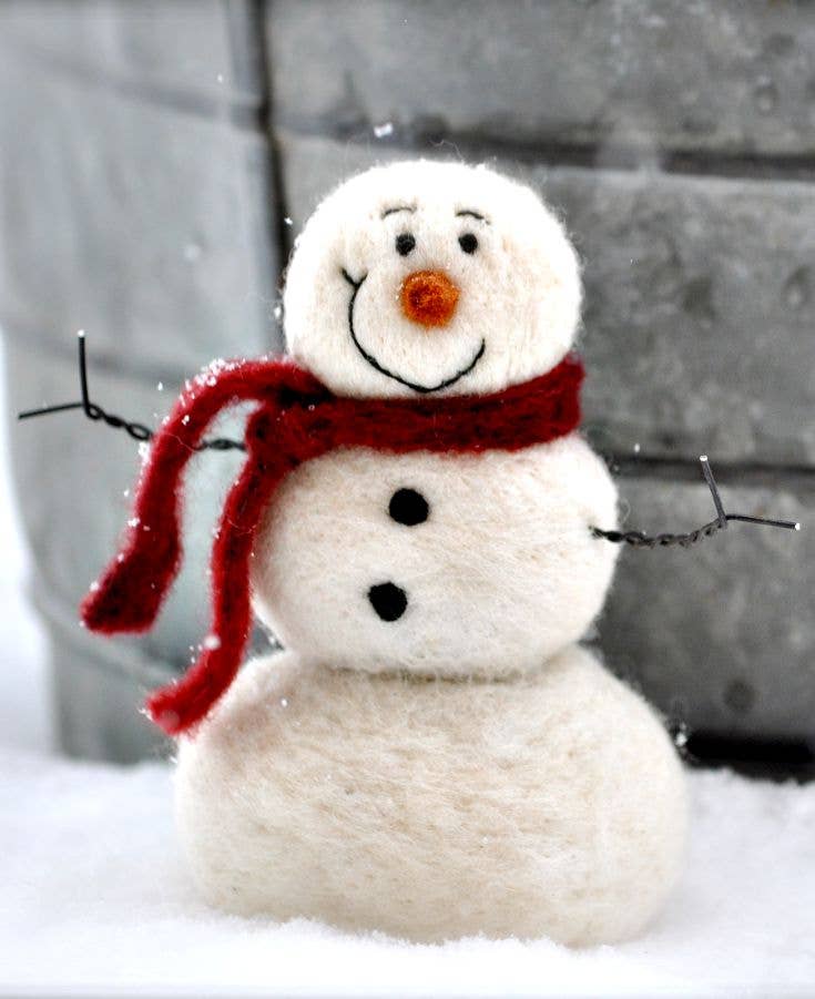 Snowman Needle Felting Kit