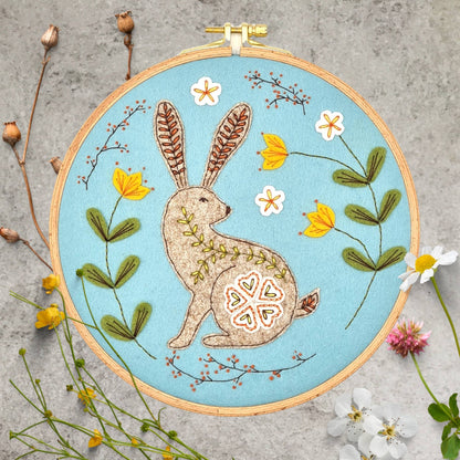 🎀 Sale! Wild Hare Appliqué Hoop Craft Kit